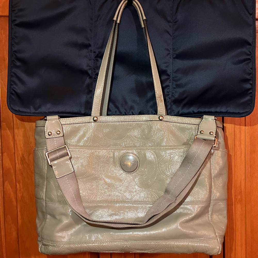 Coach Leather Diaper / Tote Bag